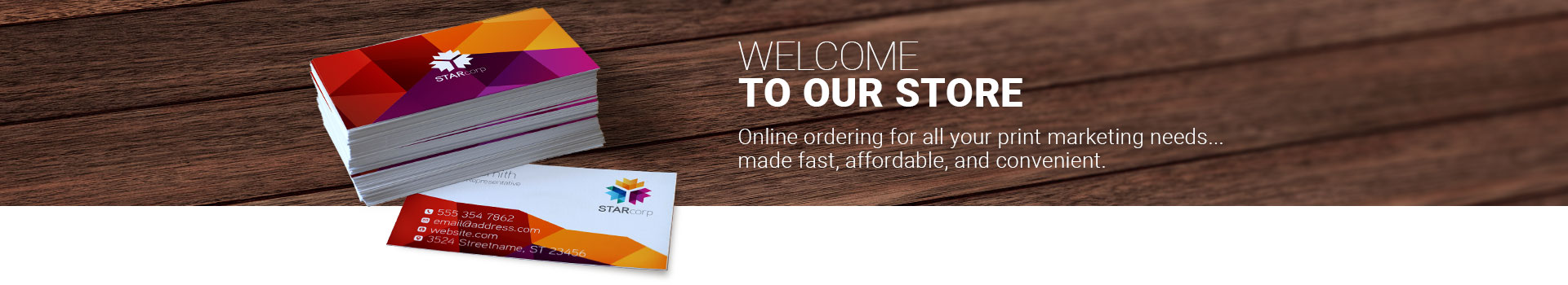 Welcome to our store